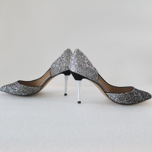 CHARLES & KEITH SILVER GLITTER PUMPS - Picture 12 of 16